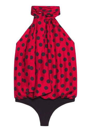 AMI Paris Body con scollo all'americana - Rosso