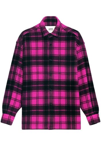 AMI Paris Giacca-camicia a quadri - Rosa