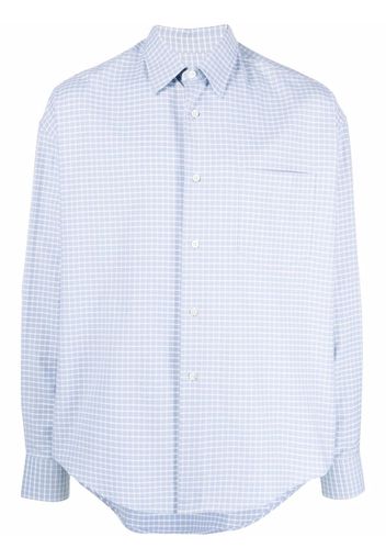 AMI Paris Camicia a quadri - Blu