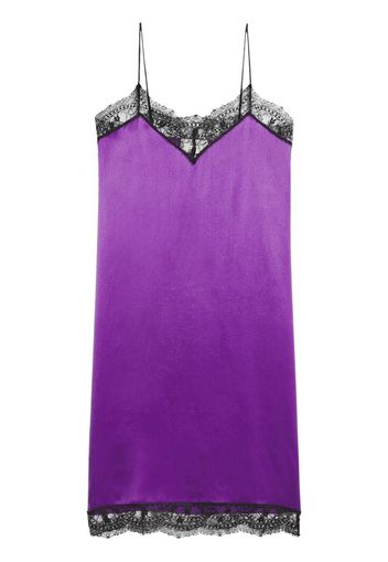 AMI Paris Abito midi con bordo in pizzo - 500