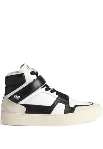 AMI Paris Sneakers alte con logo - Bianco