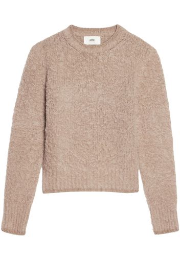 AMI Paris textured fitted jumper - Toni neutri