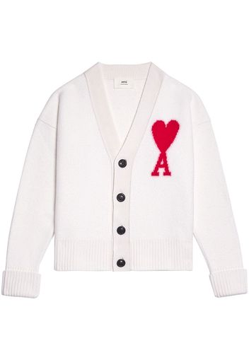 AMI Paris Ami de Coeur cardigan - Bianco