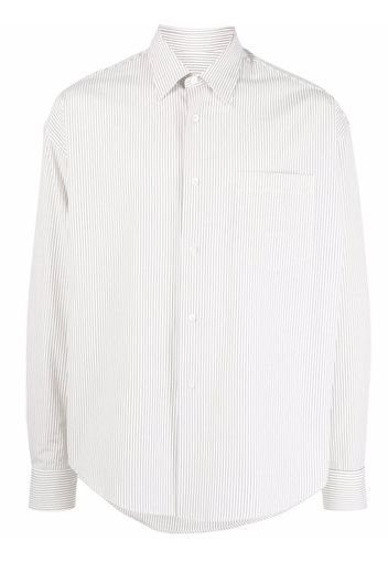 AMI Paris Camicia gessata - Bianco