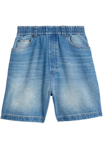 AMI Paris Bermuda denim a gamba ampia - Blu