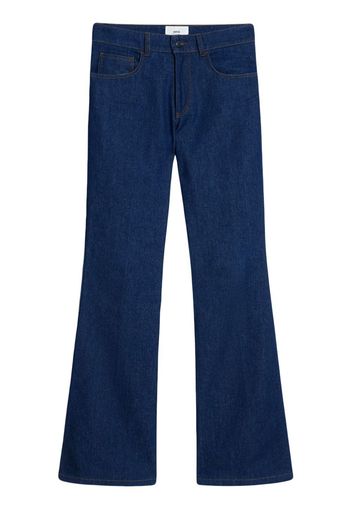 AMI Paris Jeans Flare Fit a vita bassa - Blu