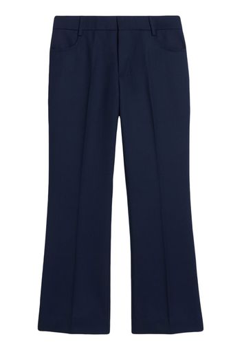 AMI Paris cropped flared trousers - Blu