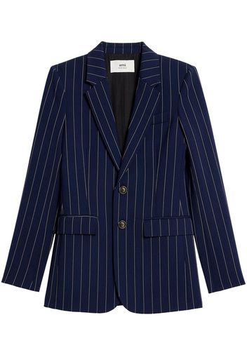 AMI Paris Blazer monopetto a righe - Blu