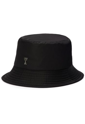 AMI Paris Ami De Coeur logo-plaque bucket hat - Nero