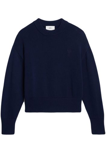 AMI Paris crew neck pullover jumper - Blu