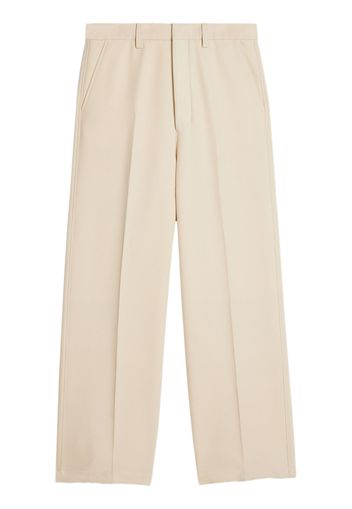 AMI Paris tailored-cut virgin wool trousers - Toni neutri