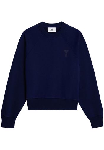 AMI Paris Ami de Coeur embroidered sweatshirt - Blu