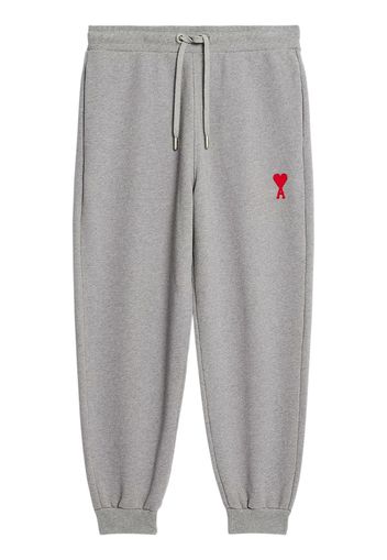 AMI Paris embroidered-logo track pants - Grigio