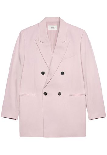 AMI Paris Blazer doppiopetto oversize - Rosa