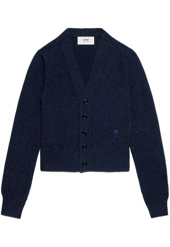 AMI Paris Cardigan Ami De Coeur - Blu