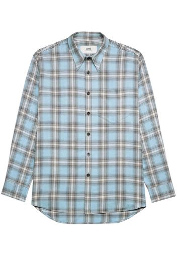 AMI Paris Camicia a quadri - Blu