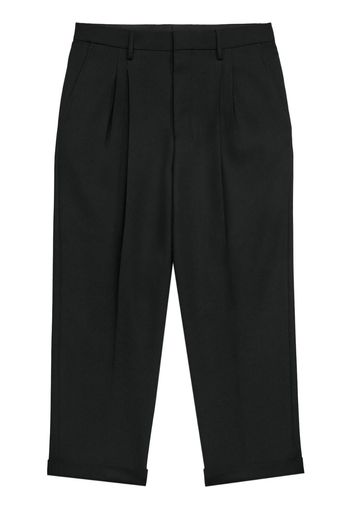 AMI Paris Pantaloni crop con pieghe - Nero