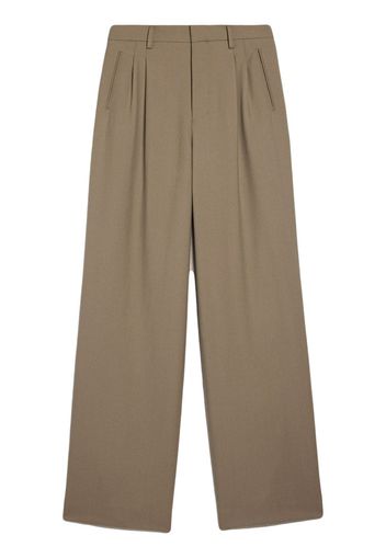 AMI Paris wide-leg wool trousers - Toni neutri