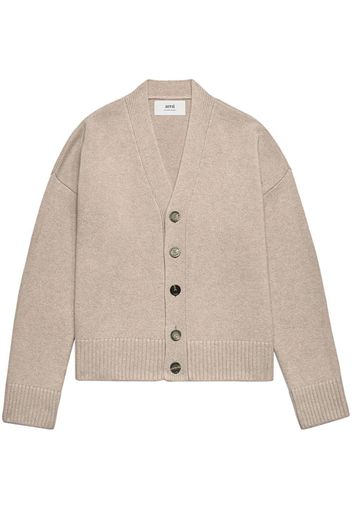 AMI Paris Cardigan con scollo a V - Toni neutri