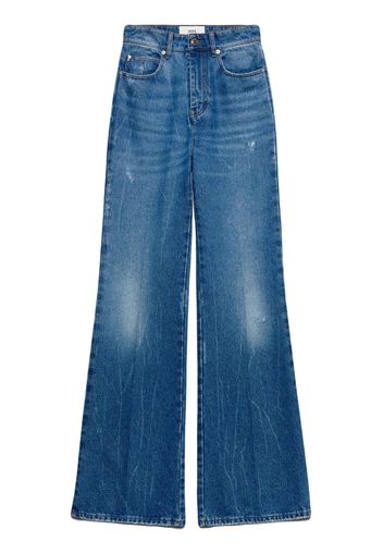 AMI Paris Jeans dritti a vita alta - Blu