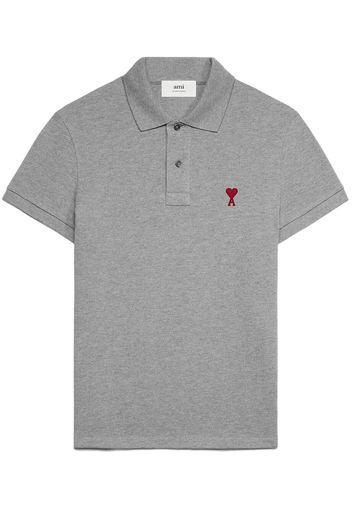 AMI Paris Polo con ricamo - Grigio