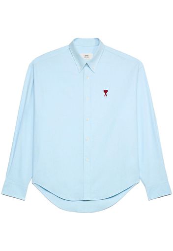 AMI Paris Camicia con ricamo - Blu