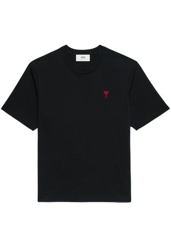 AMI Paris T-shirt con ricamo - Nero