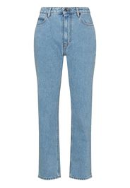 AMI Paris Jeans dritti con applicazione - Blu