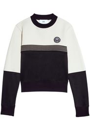 AMI Paris logo-patch panelled sweatshirt - Nero