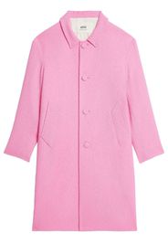 AMI Paris Cappotto monopetto in tweed - Rosa