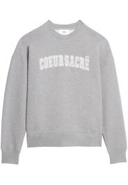 AMI Paris Coeur Sacré cotton sweatshirt - Grigio