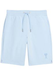 AMI Paris embroidered-logo track shorts - Blu