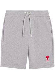 AMI Paris embroidered-logo track shorts - Grigio