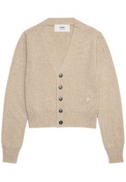 AMI Paris Cardigan Ami de Coeur mélange - Toni neutri