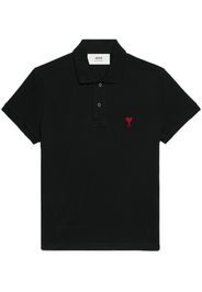 AMI Paris Polo con ricamo - Nero