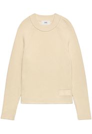 AMI Paris logo-patch knitted jumper - Toni neutri