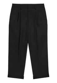 AMI Paris Pantaloni crop con pieghe - Nero