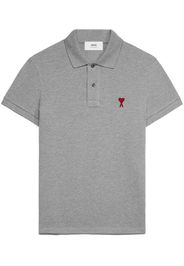 AMI Paris Polo con ricamo - Grigio