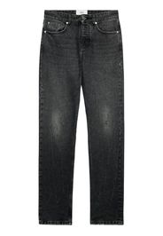 AMI Paris Jeans dritti con applicazione logo - Nero