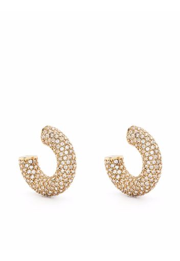 Amina Muaddi Cameron crystal-embellished earrings - Oro