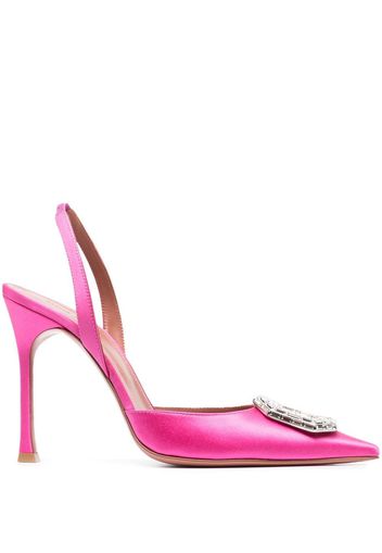 Amina Muaddi Camelia 105mm slingback pumps - Rosa