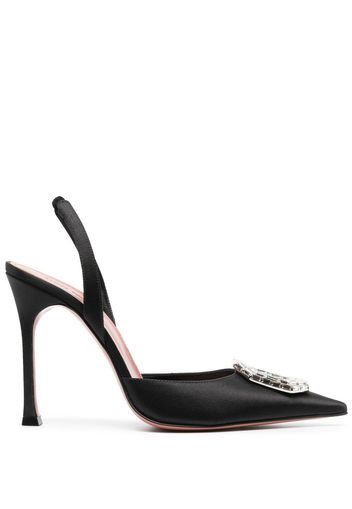 Amina Muaddi Camelia 105mm slingback pumps - Nero