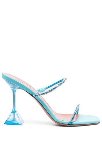 Amina Muaddi Gilda crystal-embellished sandals - Blu