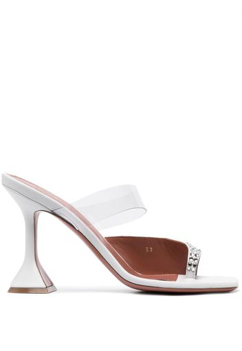 Amina Muaddi Mules Paloma 95mm - Bianco