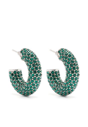 Amina Muaddi crystal-embellished earrings - Argento