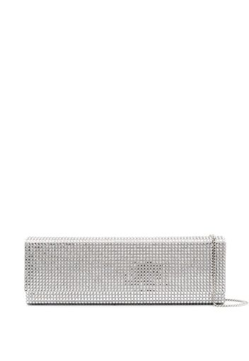 Amina Muaddi Clutch Paloma con decorazione - Argento