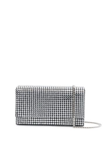 Amina Muaddi Superamini Paloma crystal-embellished bag - Nero