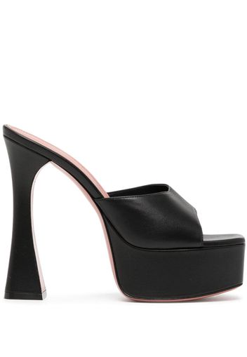 Amina Muaddi open-toe platform sandals - Nero