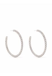 Amina Muaddi large Cameron hoop earrings - Grigio