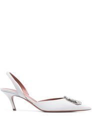 Amina Muaddi Camelia 60mm slingback pumps - Bianco